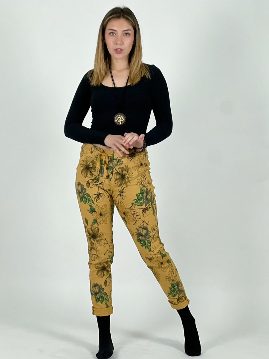 Jogger Italiano Estampado Floral A4-85/874