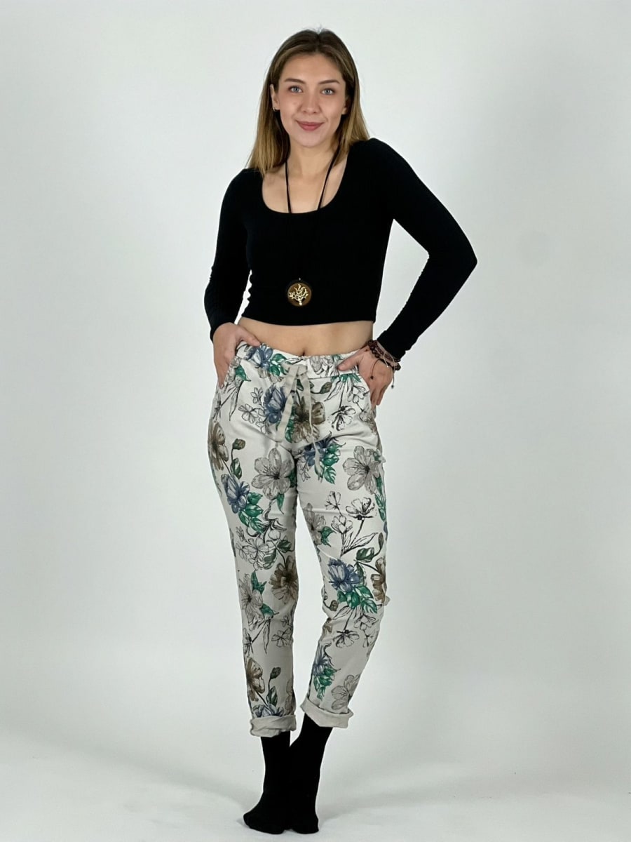 Jogger Italiano Estampado Floral A4-85/872