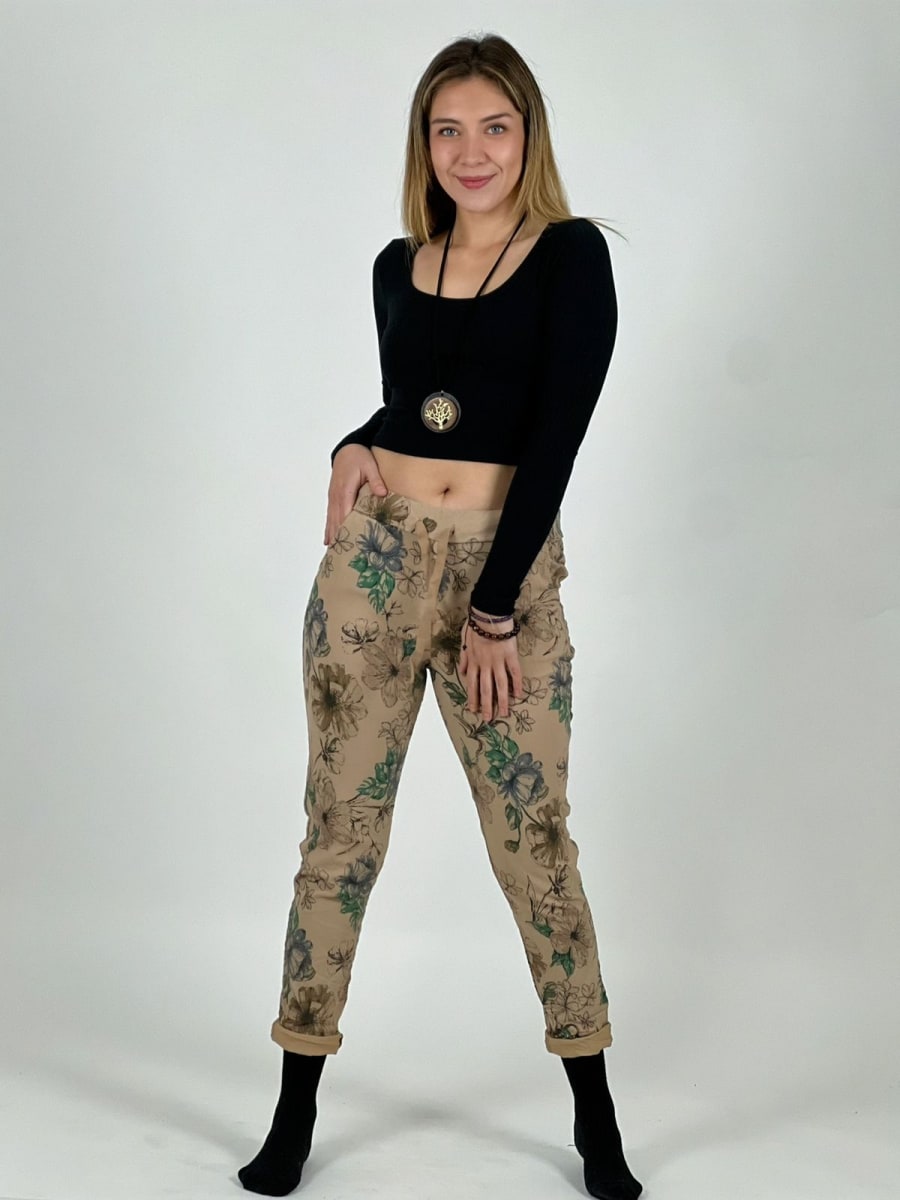 Jogger Italiano Estampado Floral A4-85/877