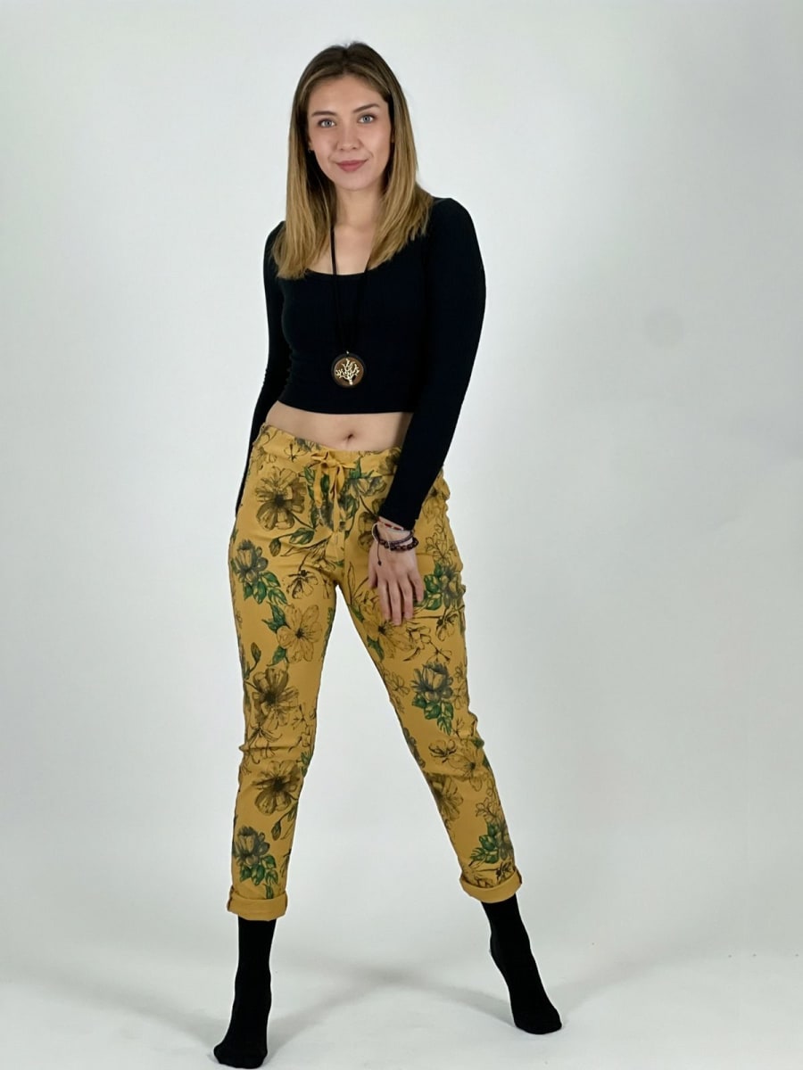 Jogger Italiano Estampado Floral A4-85/875