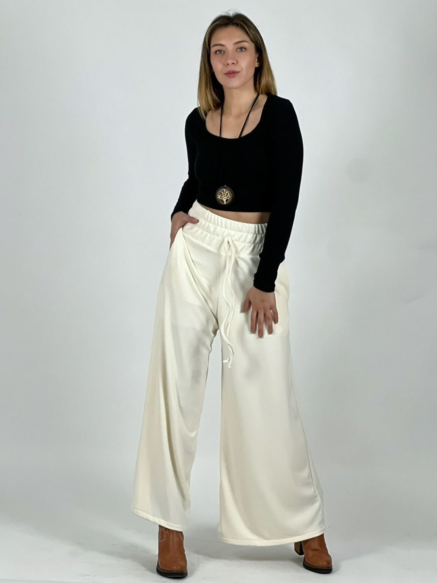 Pantalon Holgado Pretina Alta Elasticada A4-881