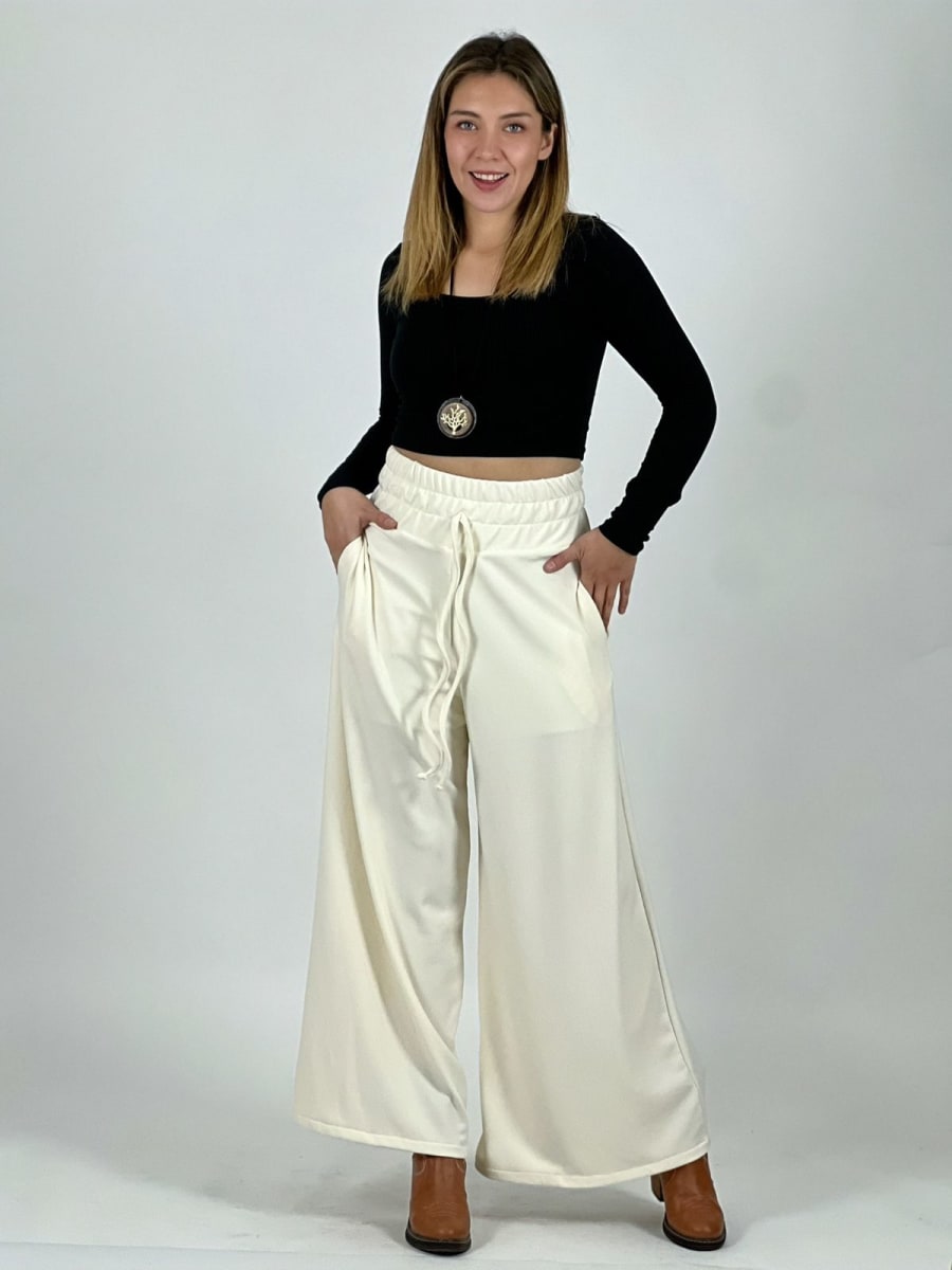Pantalon Holgado Pretina Alta Elasticada A4-882