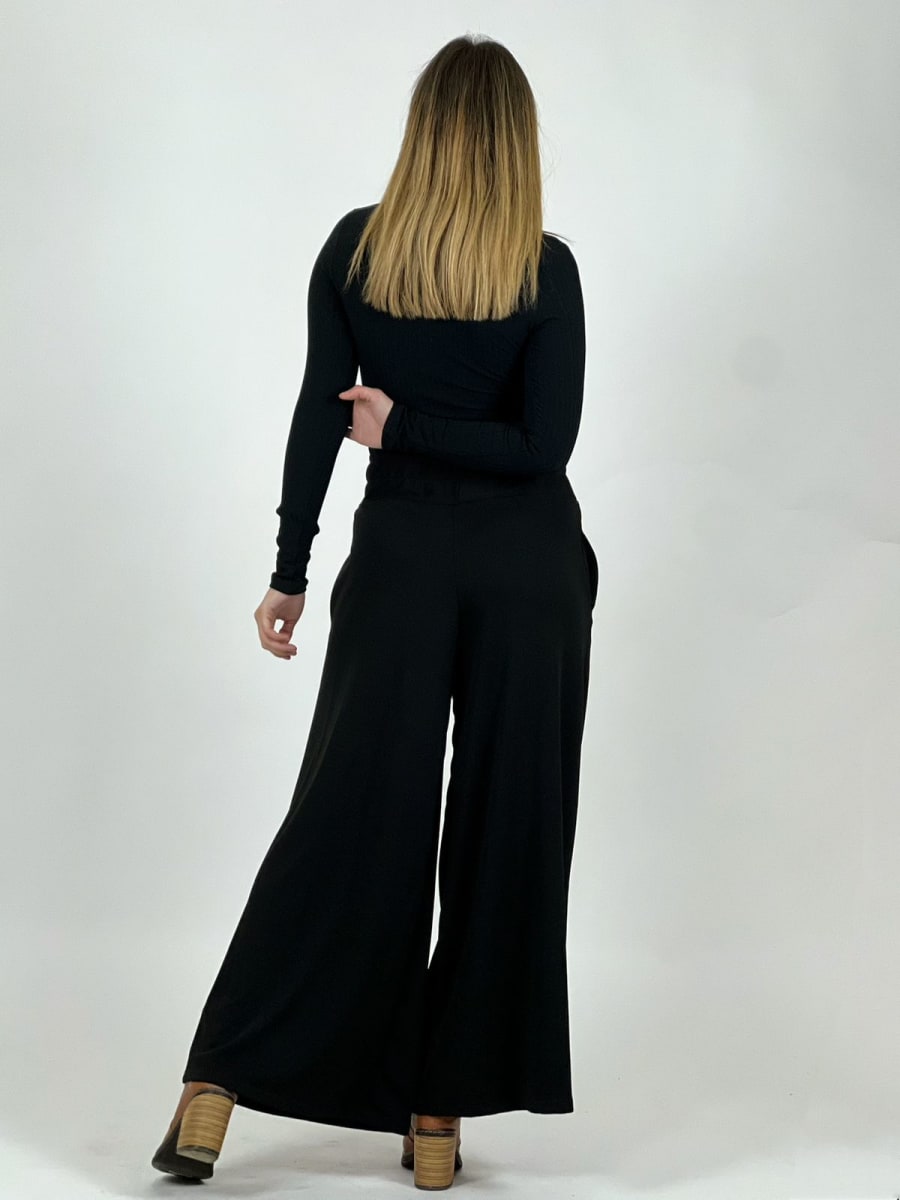 Pantalon Holgado Pretina Alta Elasticada A4-889