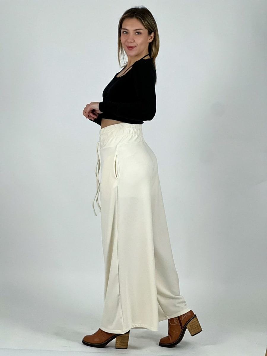 Pantalon Holgado Pretina Alta Elasticada A4-883