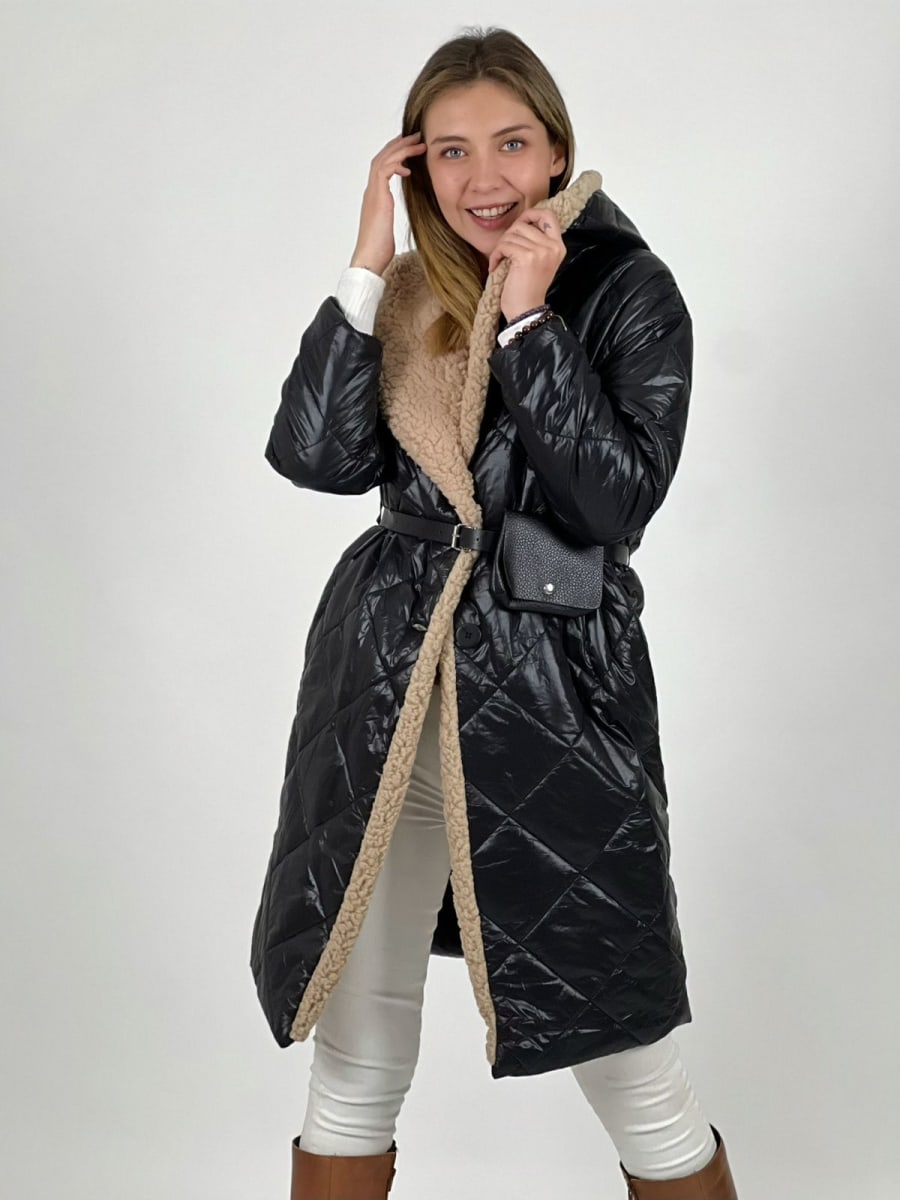 Parka Italiana con Cinturon B3-141/1477