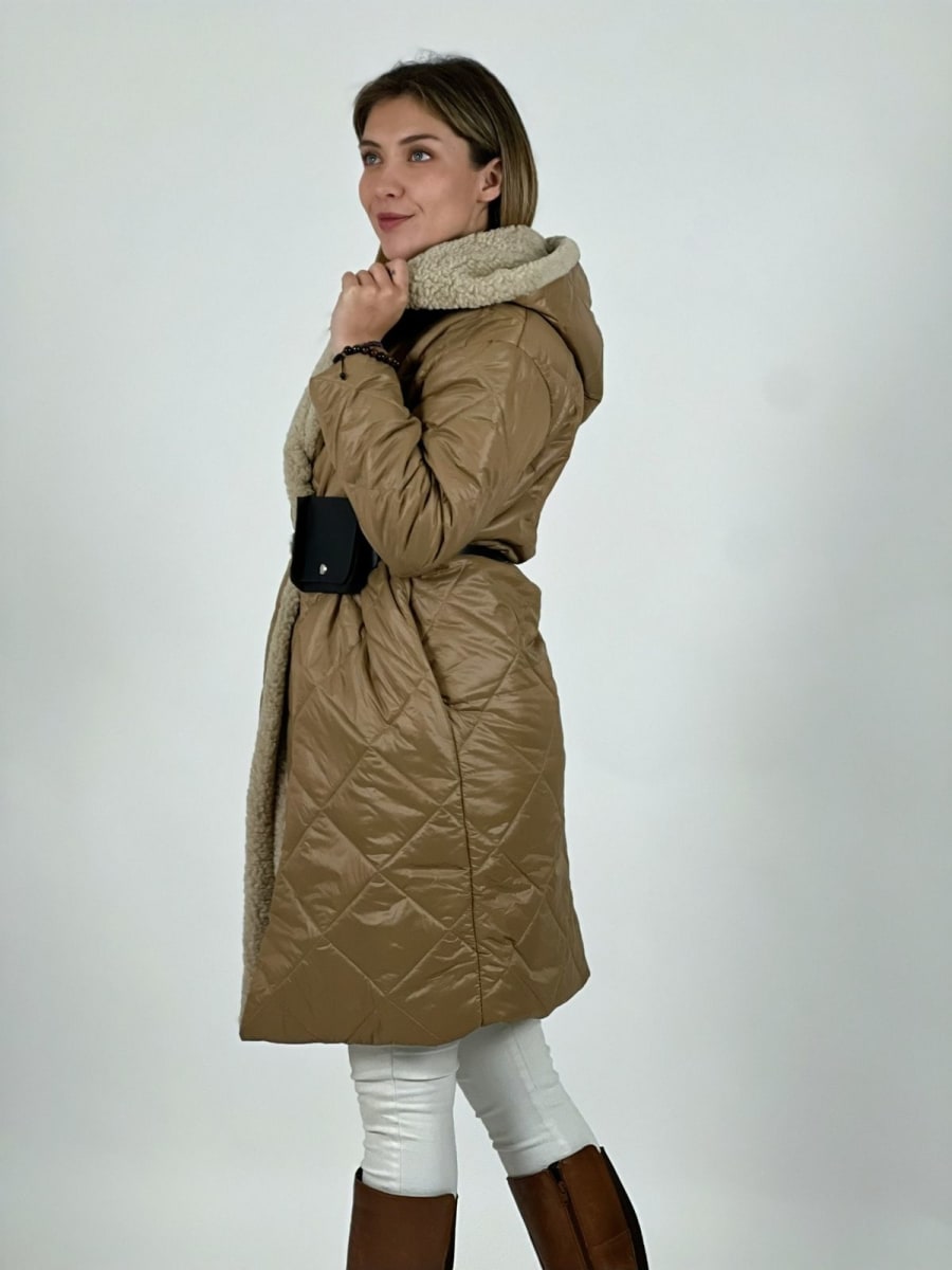 Parka Italiana con Cinturon B3-141/1472