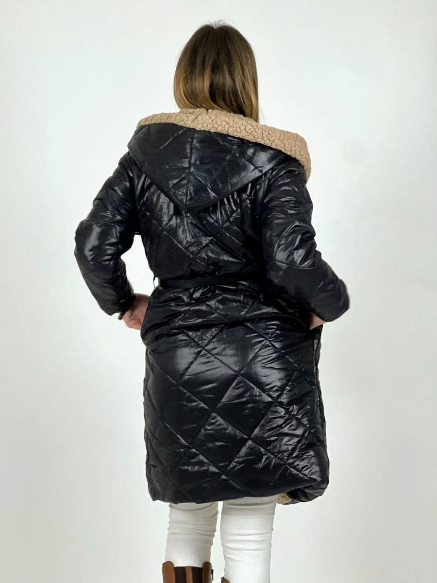 Parka Italiana con Cinturon B3-141/1479