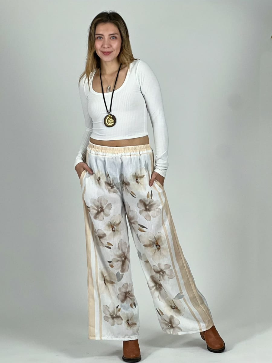 Palazzo Italiano Estampado Camelias A1-101