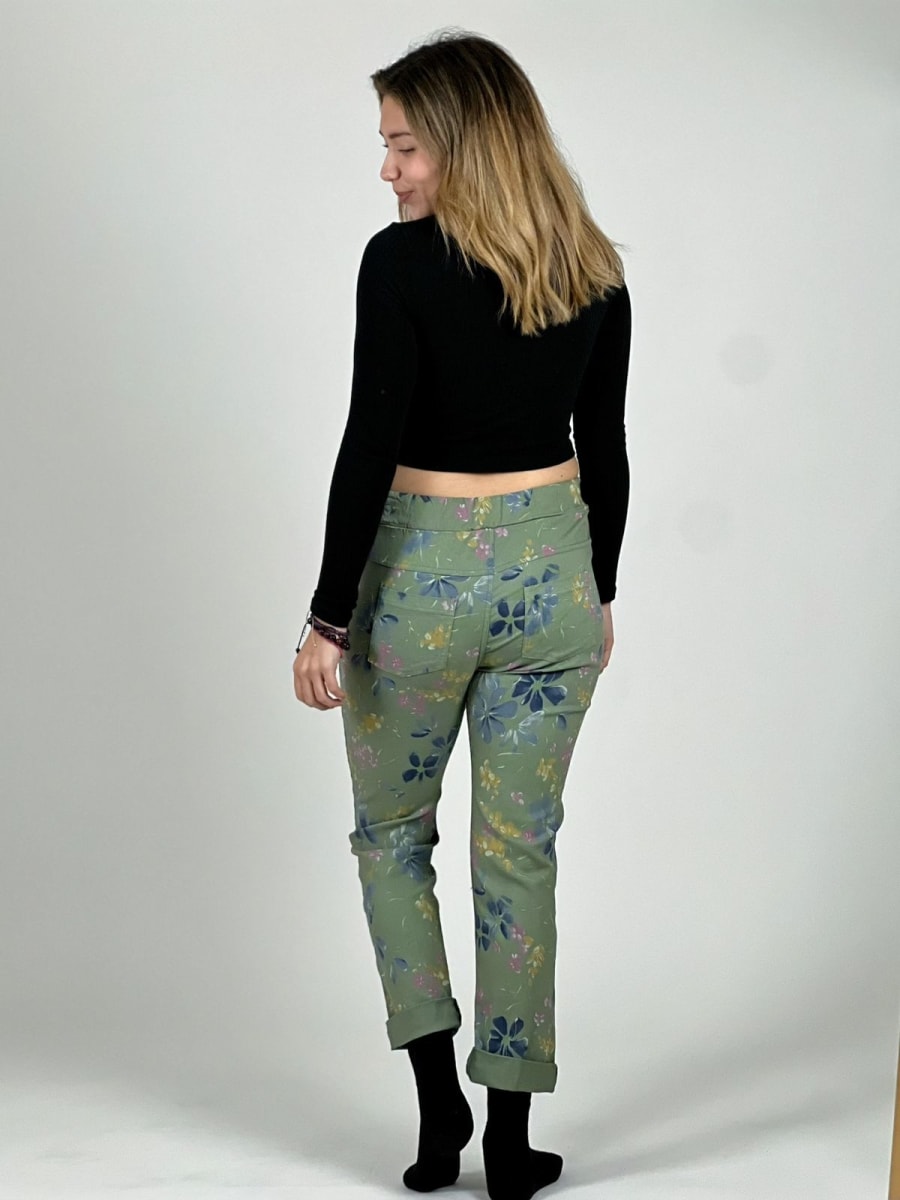 Jogger Italiano Estampado Multifloral A1-1112
