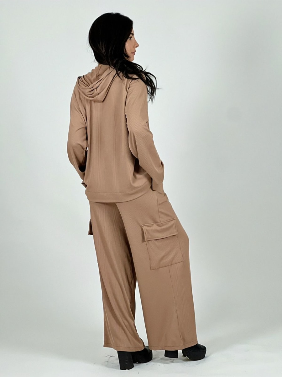 Conjunto Pantalon Cargo/Poleron Canguro A4-8612