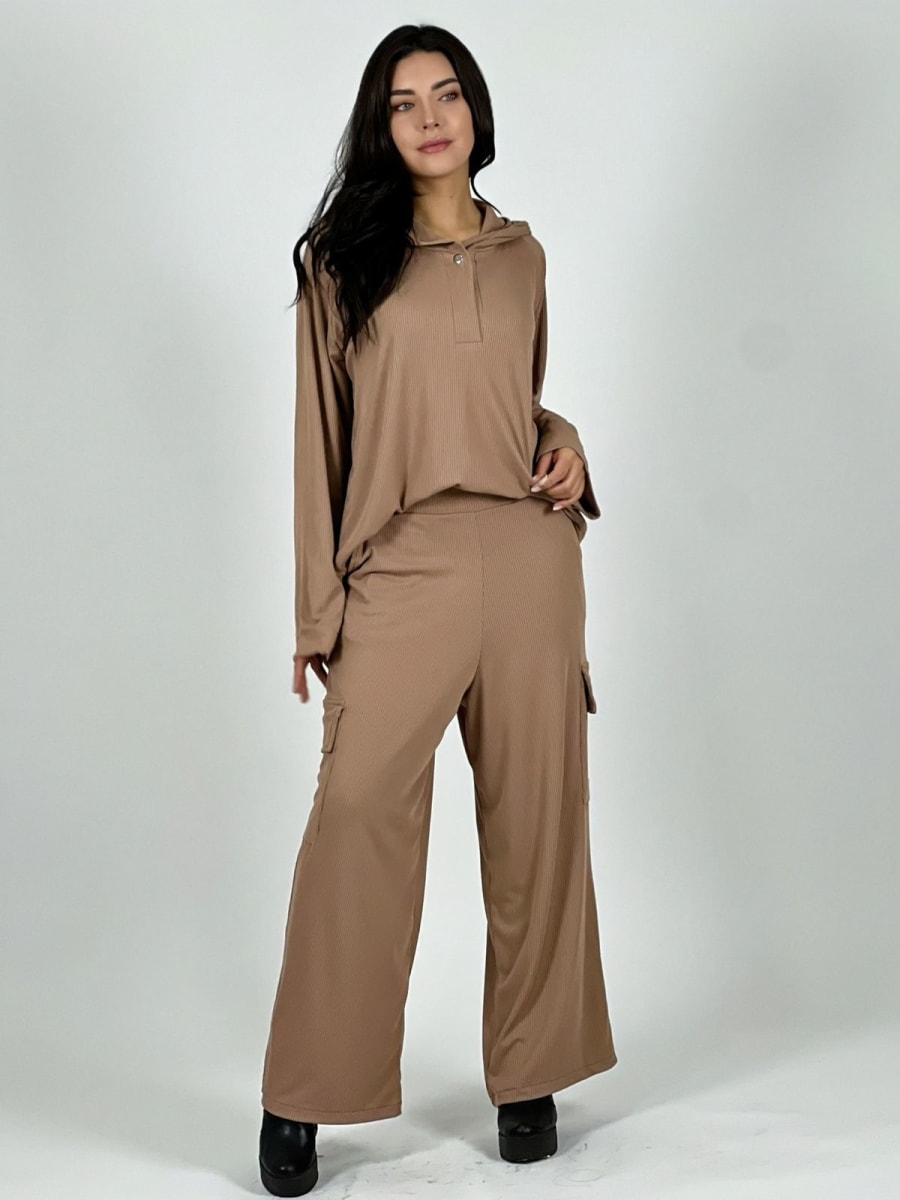 Conjunto Pantalon Cargo/Poleron Canguro A4-8610