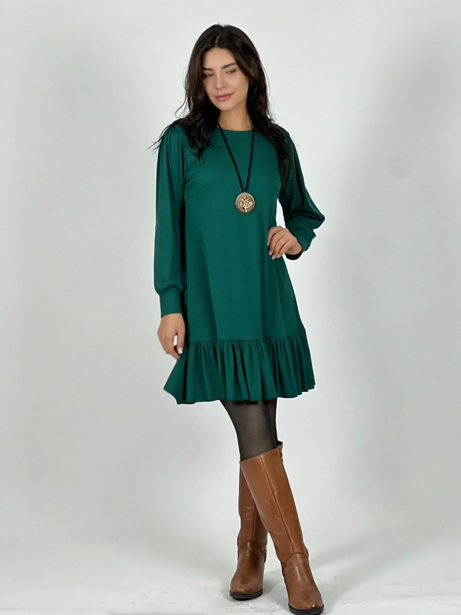 Mini Vestido con Vuelo Tela Monserrat A3-82a5