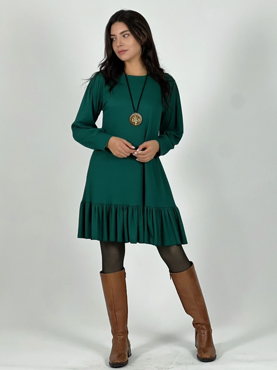 Mini Vestido con Vuelo Tela Monserrat A3-82a4