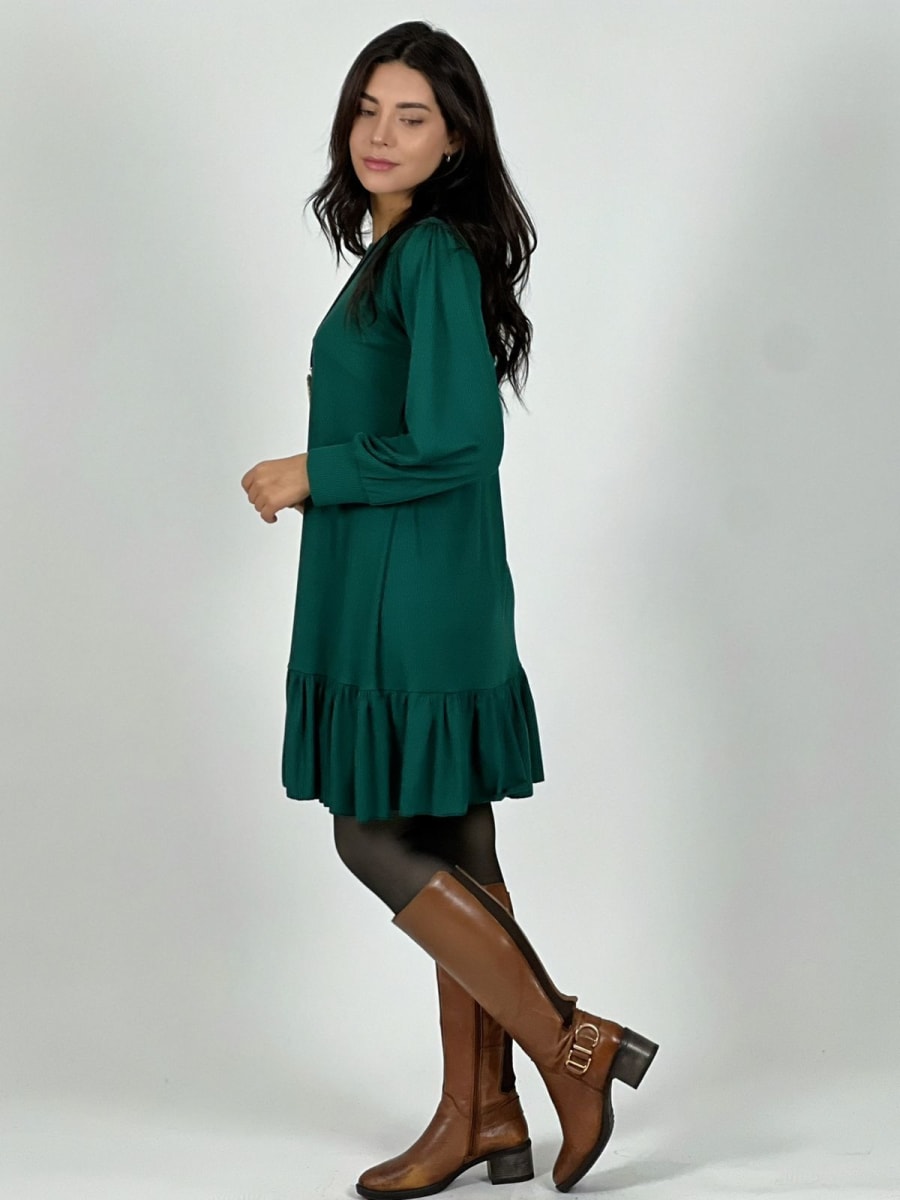 Mini Vestido con Vuelo Tela Monserrat A3-82a7