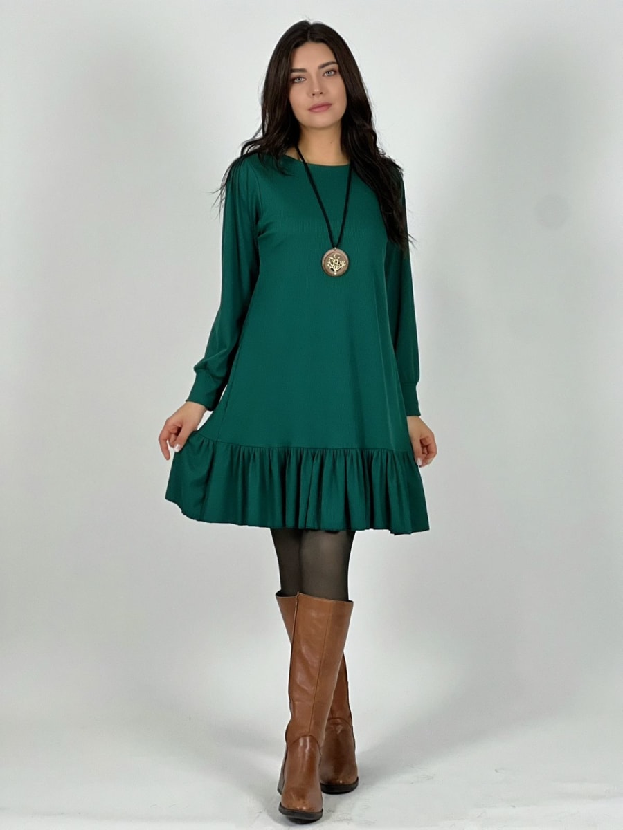 Mini Vestido con Vuelo Tela Monserrat A3-82a6