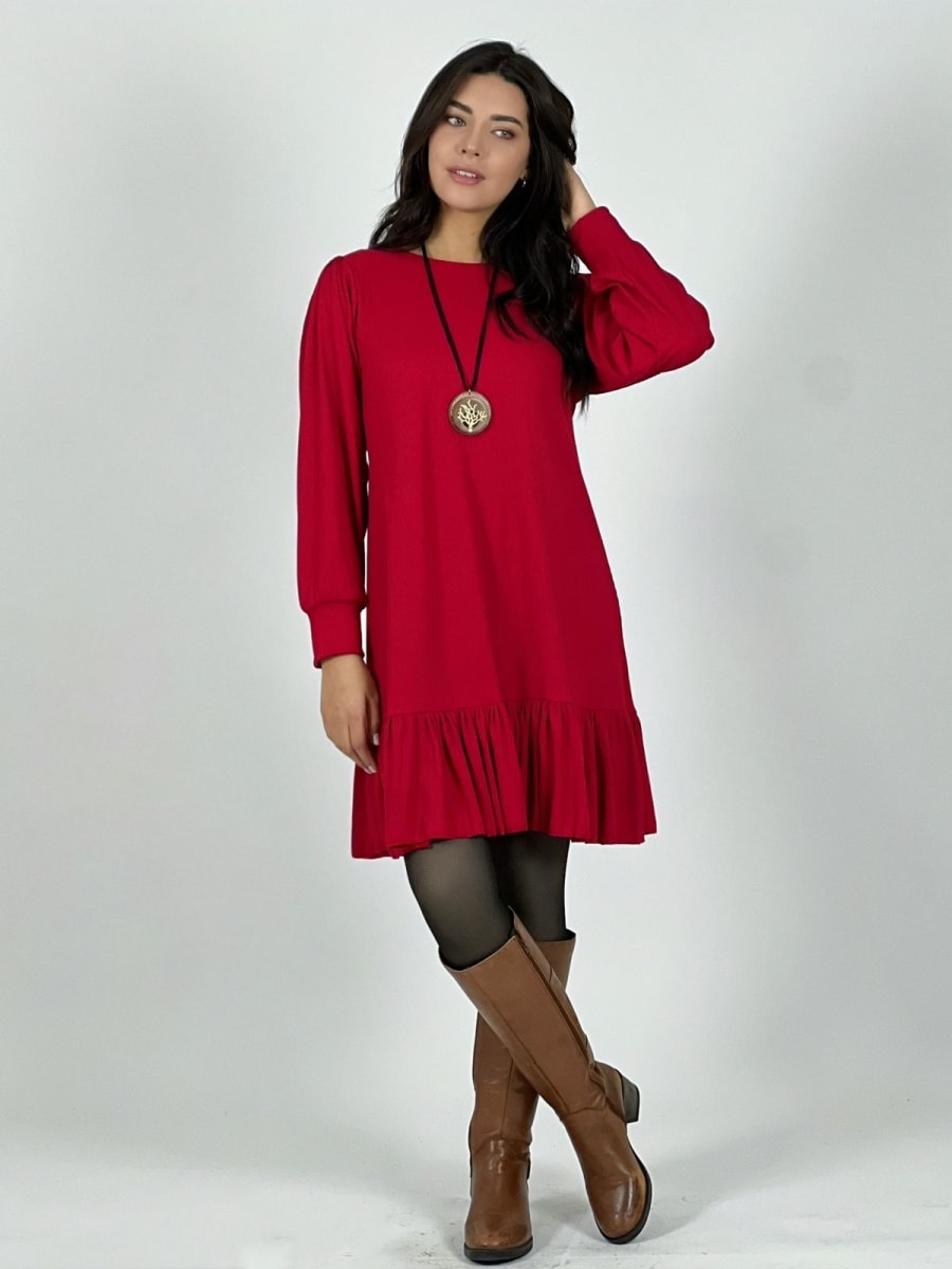 Mini Vestido con Vuelo Tela Monserrat A3-82a8