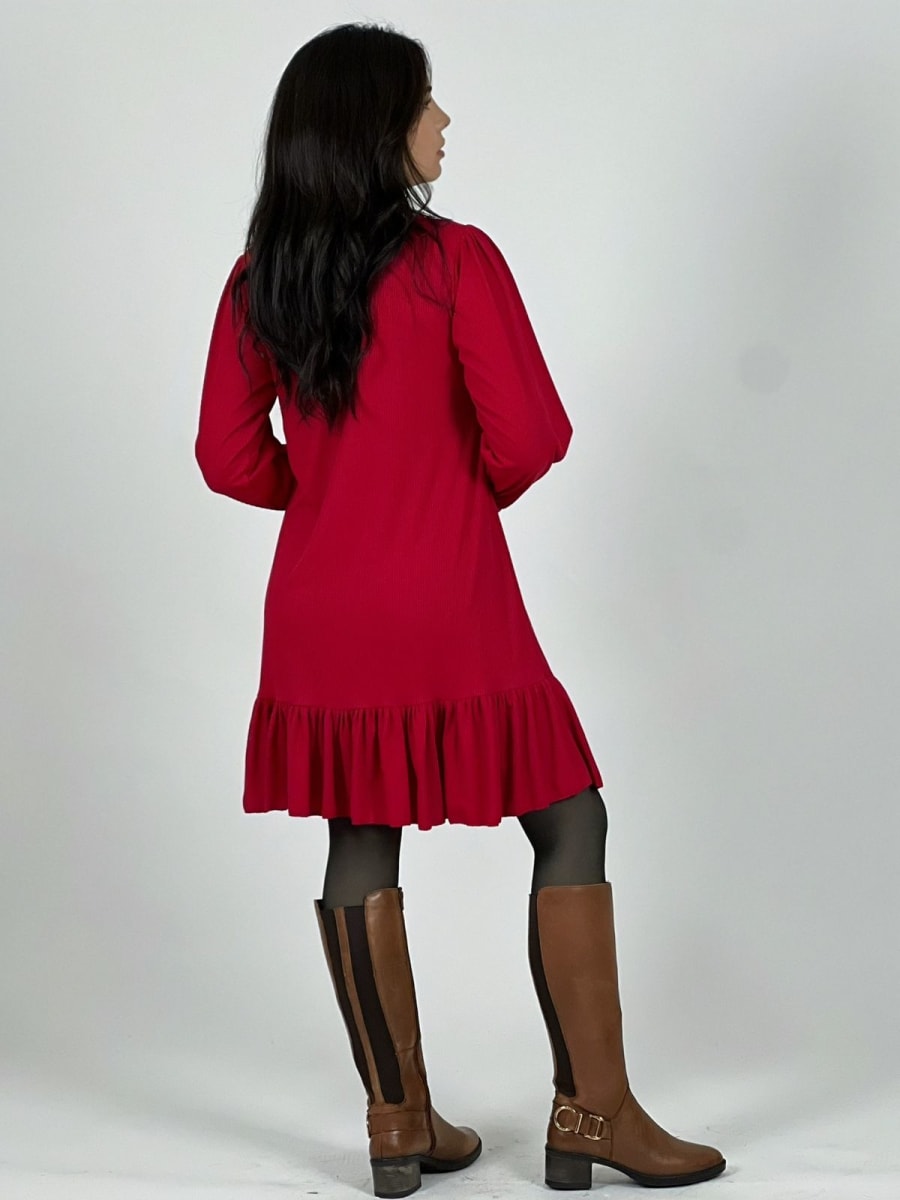 Mini Vestido con Vuelo Tela Monserrat A3-82a11