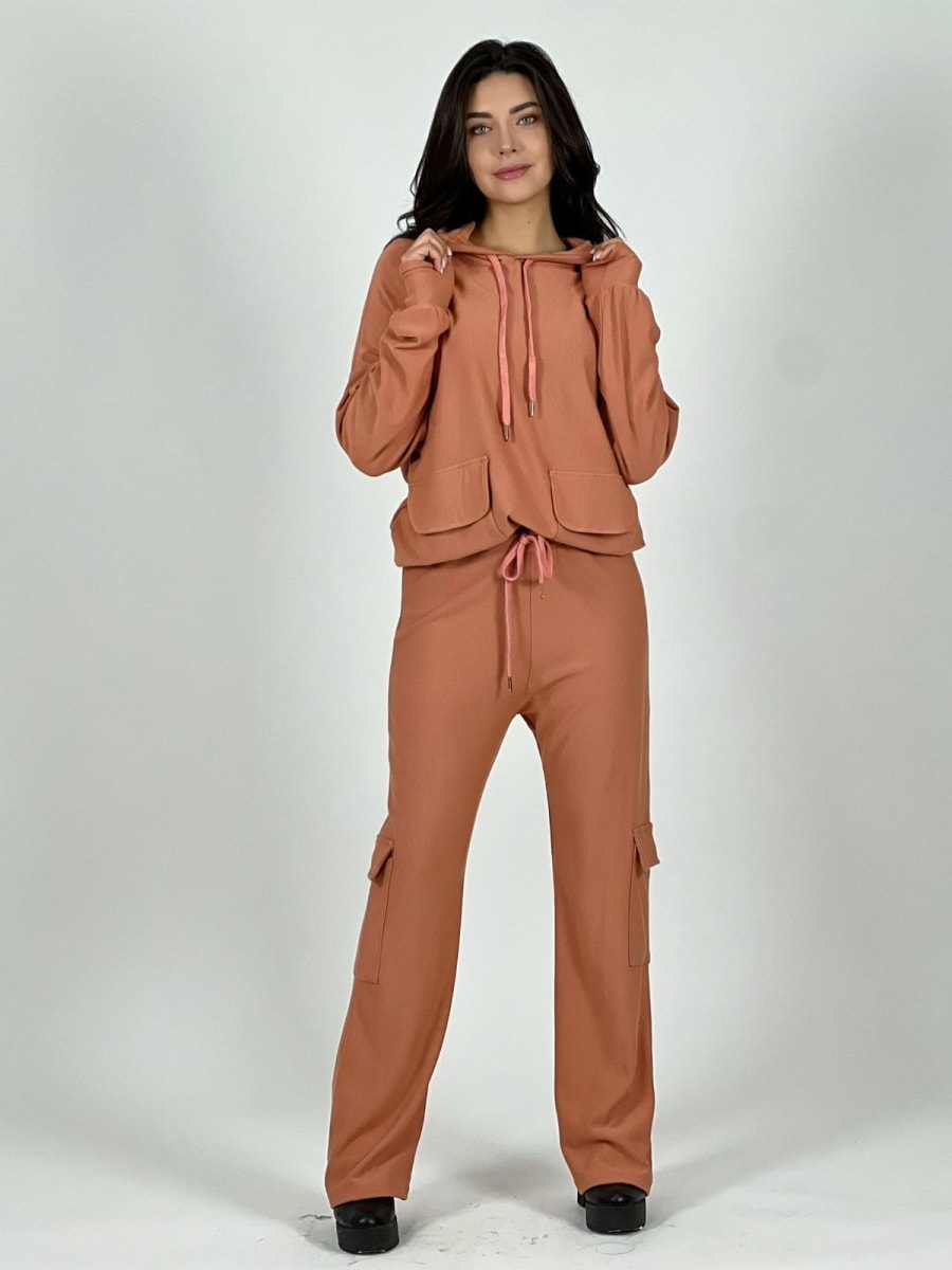 Conjunto de Buzo Con Bolsillos Cargo A4-902