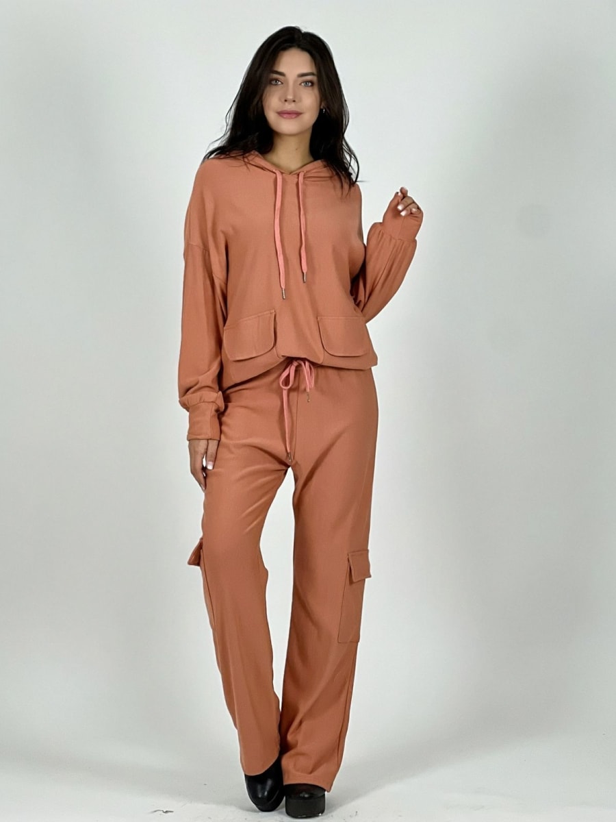 Conjunto de Buzo Con Bolsillos Cargo A4-901