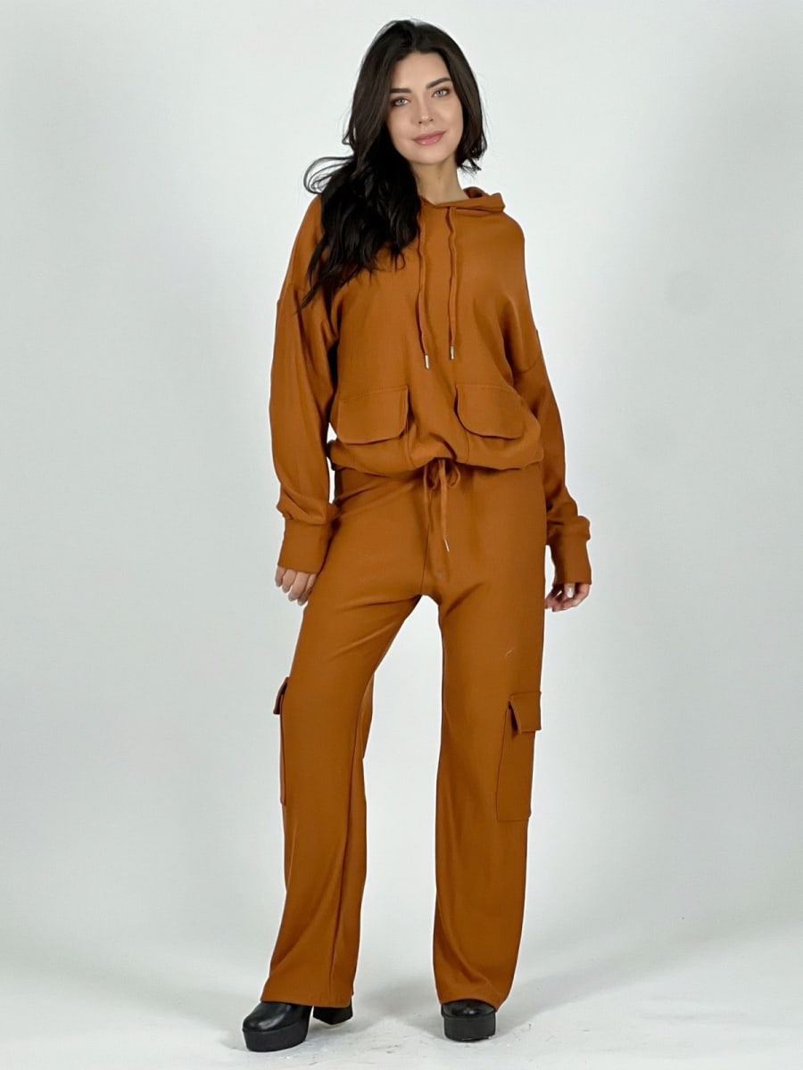 Conjunto de Buzo Con Bolsillos Cargo A4-9015