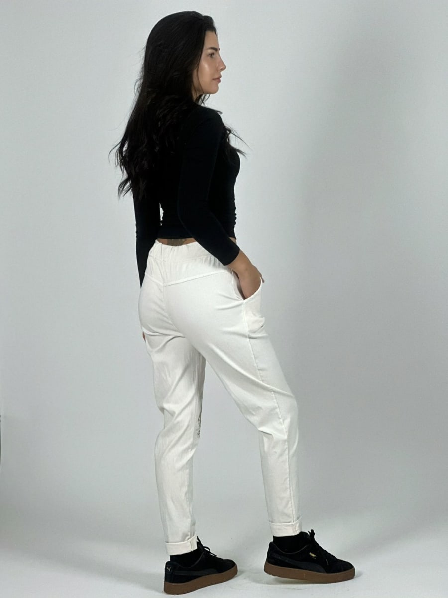 Jogger Italiano Cuadro print Letras Brillantes A2-57/6116