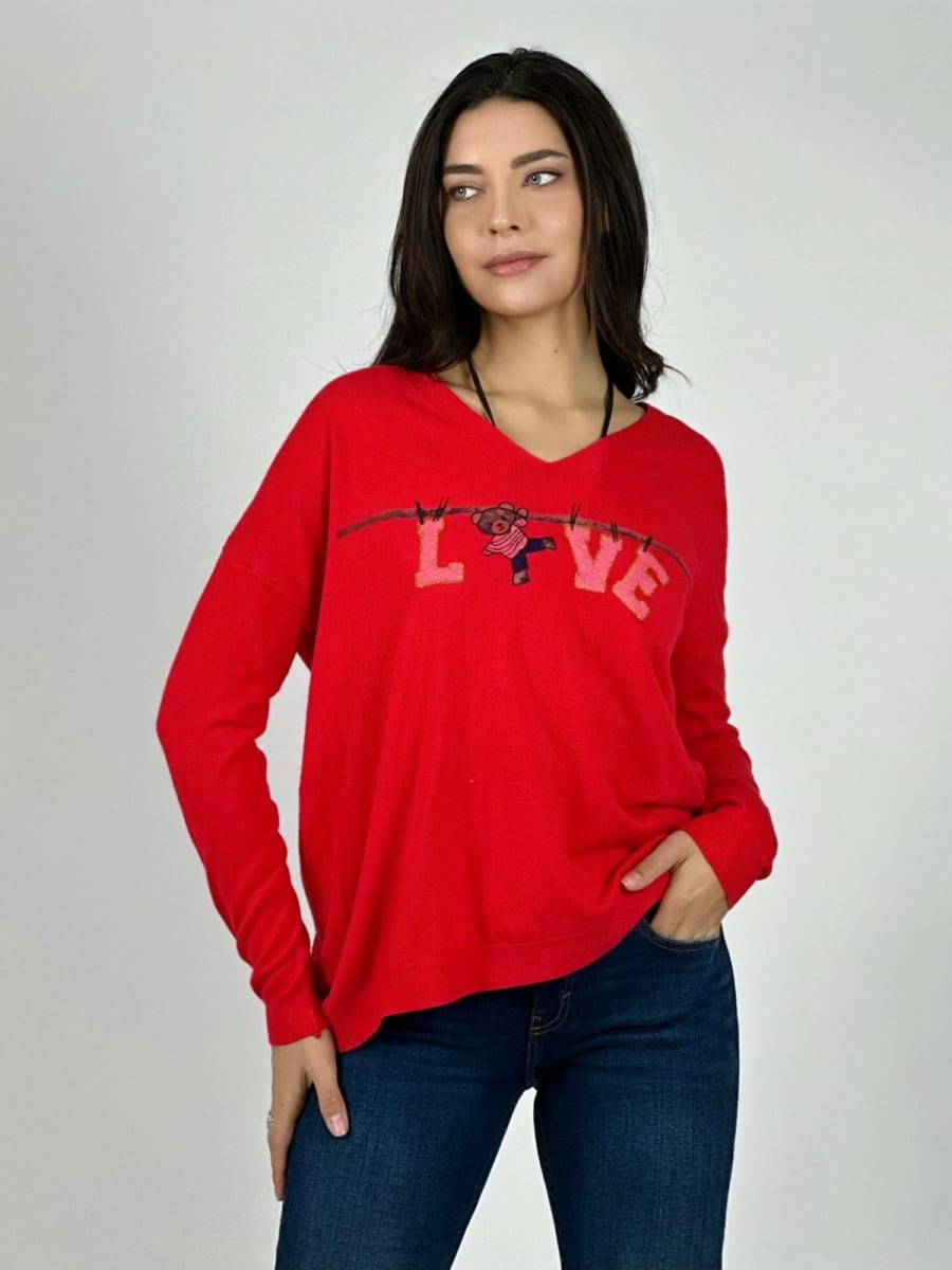 Sweater Spandex LOVE Colgado A1-6/1211