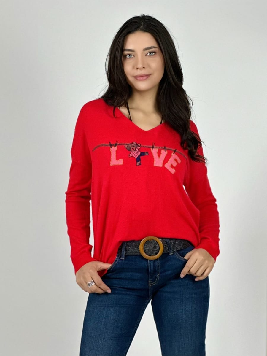 Sweater Spandex LOVE Colgado A1-6/1210