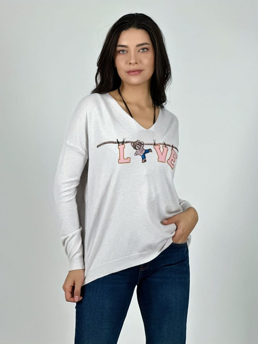 Sweater Spandex LOVE Colgado A1-6/128