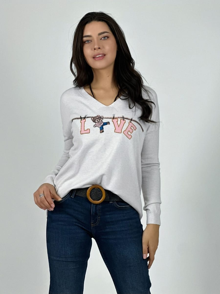 Sweater Spandex LOVE Colgado A1-6/127
