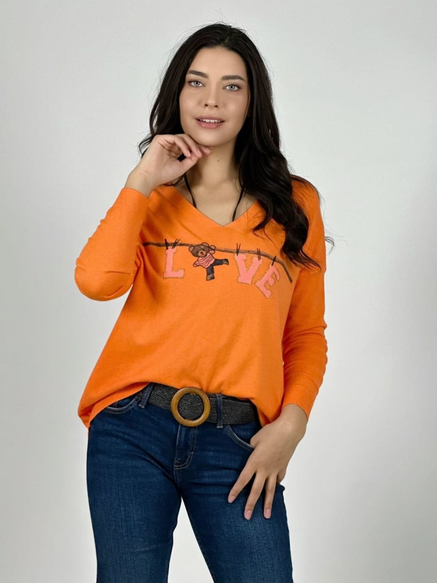 Sweater Spandex LOVE Colgado A1-6/124