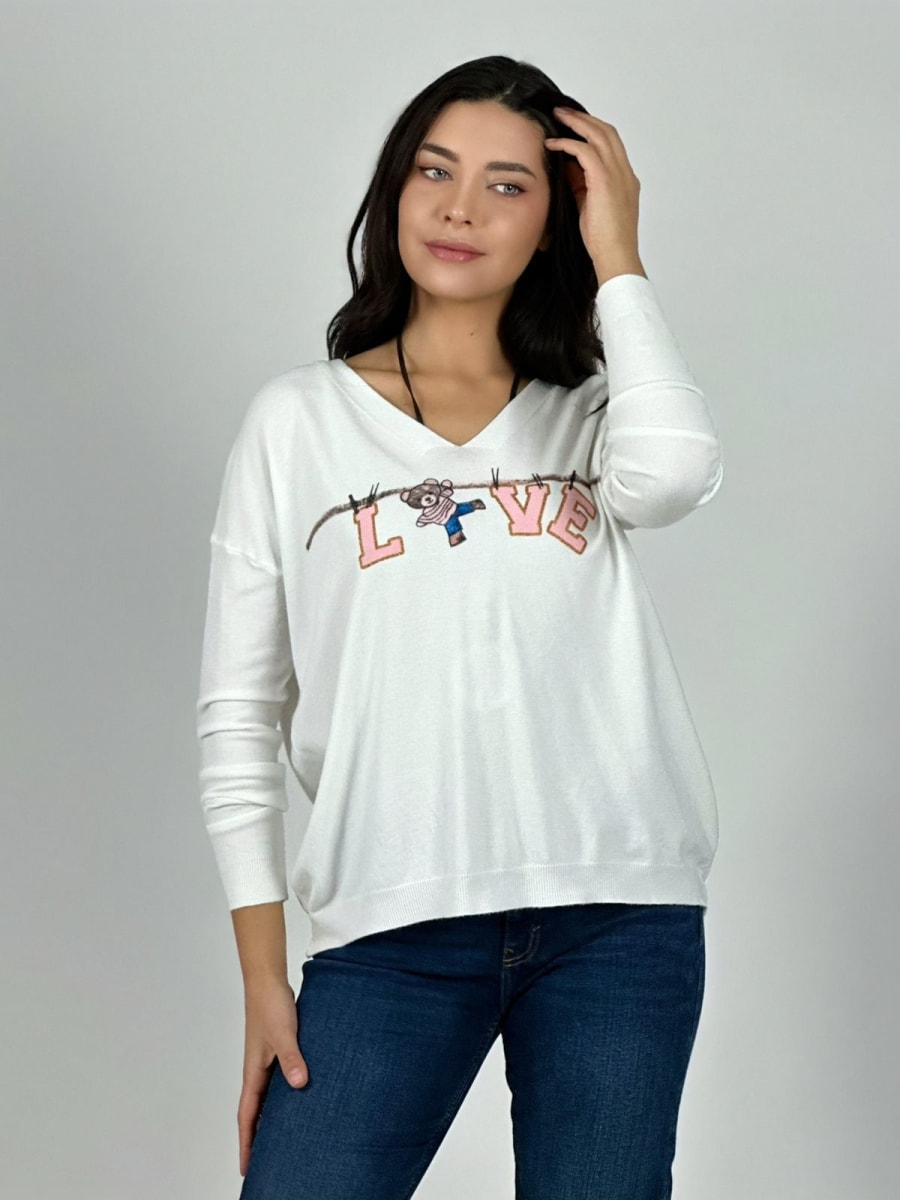 Sweater Spandex LOVE Colgado A1-6/121