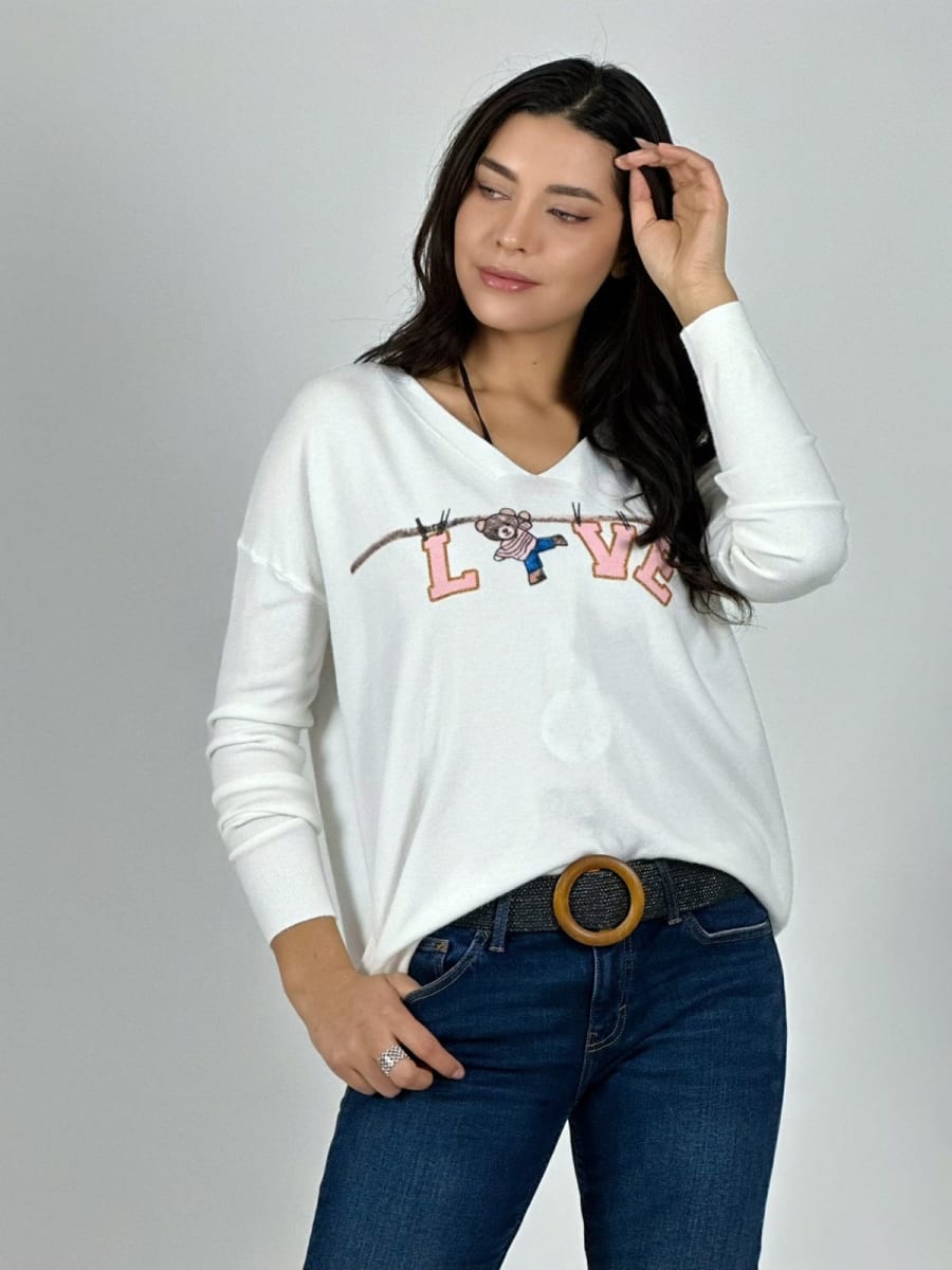 Sweater Spandex LOVE Colgado A1-6/122