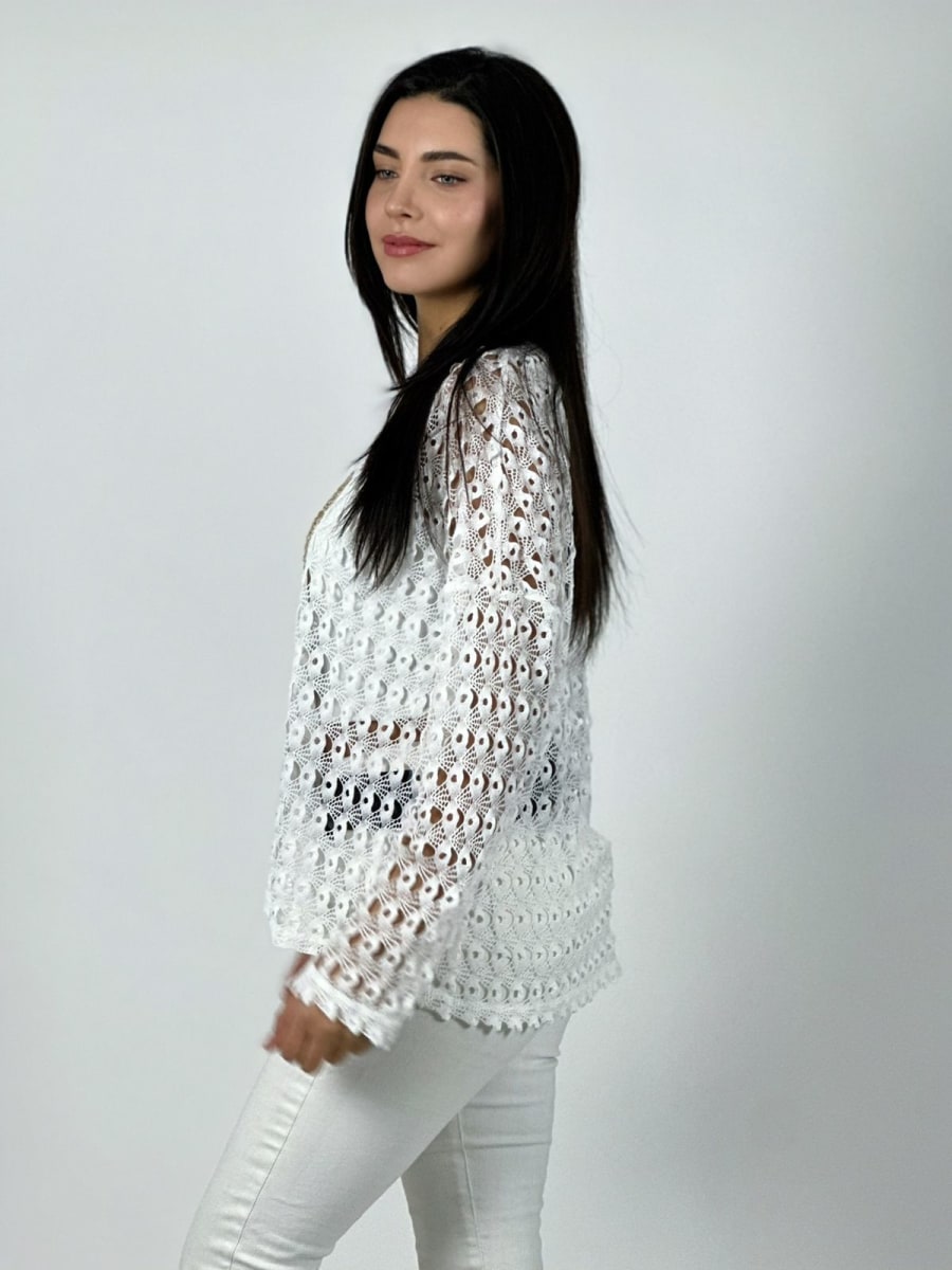 Polera de Hilo Corazon Brillante AMOUR A1-113