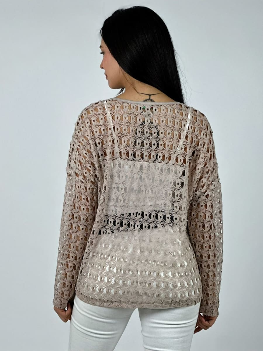 Polera de Hilo Corazon Brillante AMOUR A1-1111