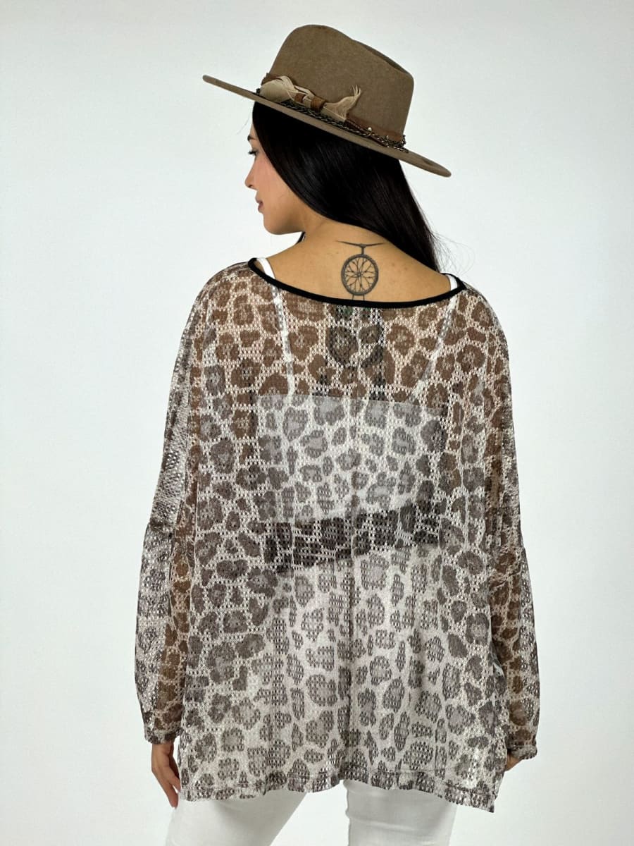 Polera Malla Print Corazon Brillante LOVE A1-353