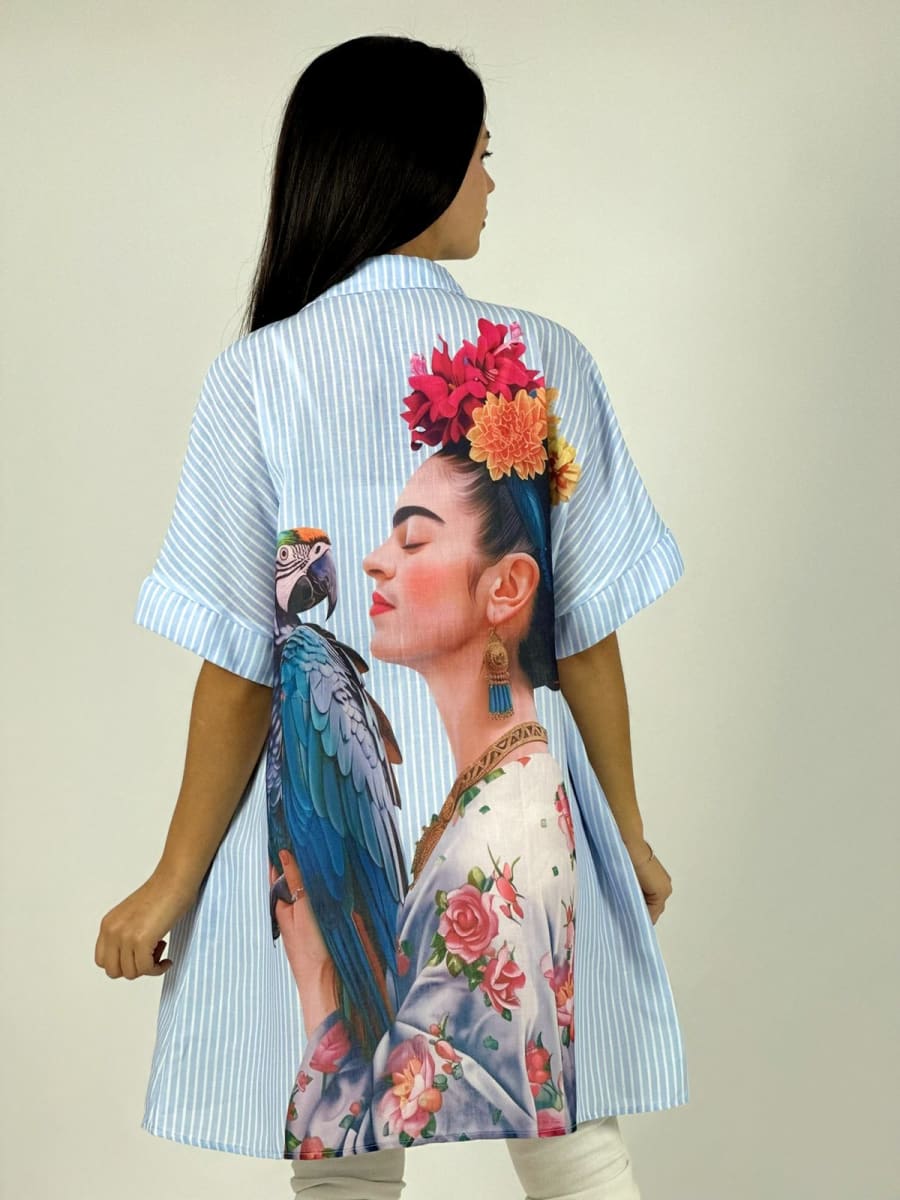 Bluson Lino Lineal Guacamayo/Frida A1-174