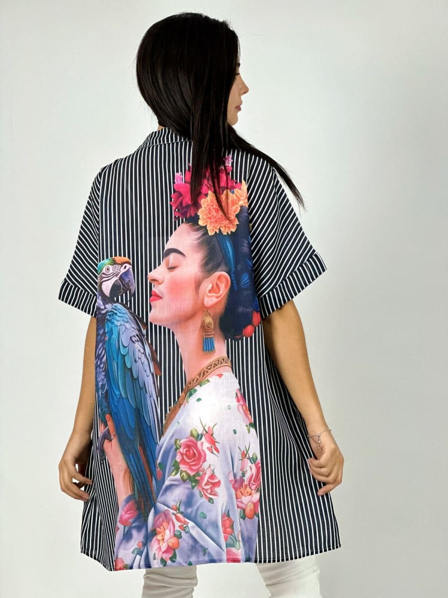 Bluson Lino Lineal Guacamayo/Frida A1-177