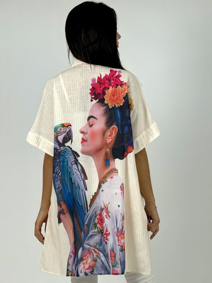 Bluson Lino Lineal Guacamayo/Frida A1-1710