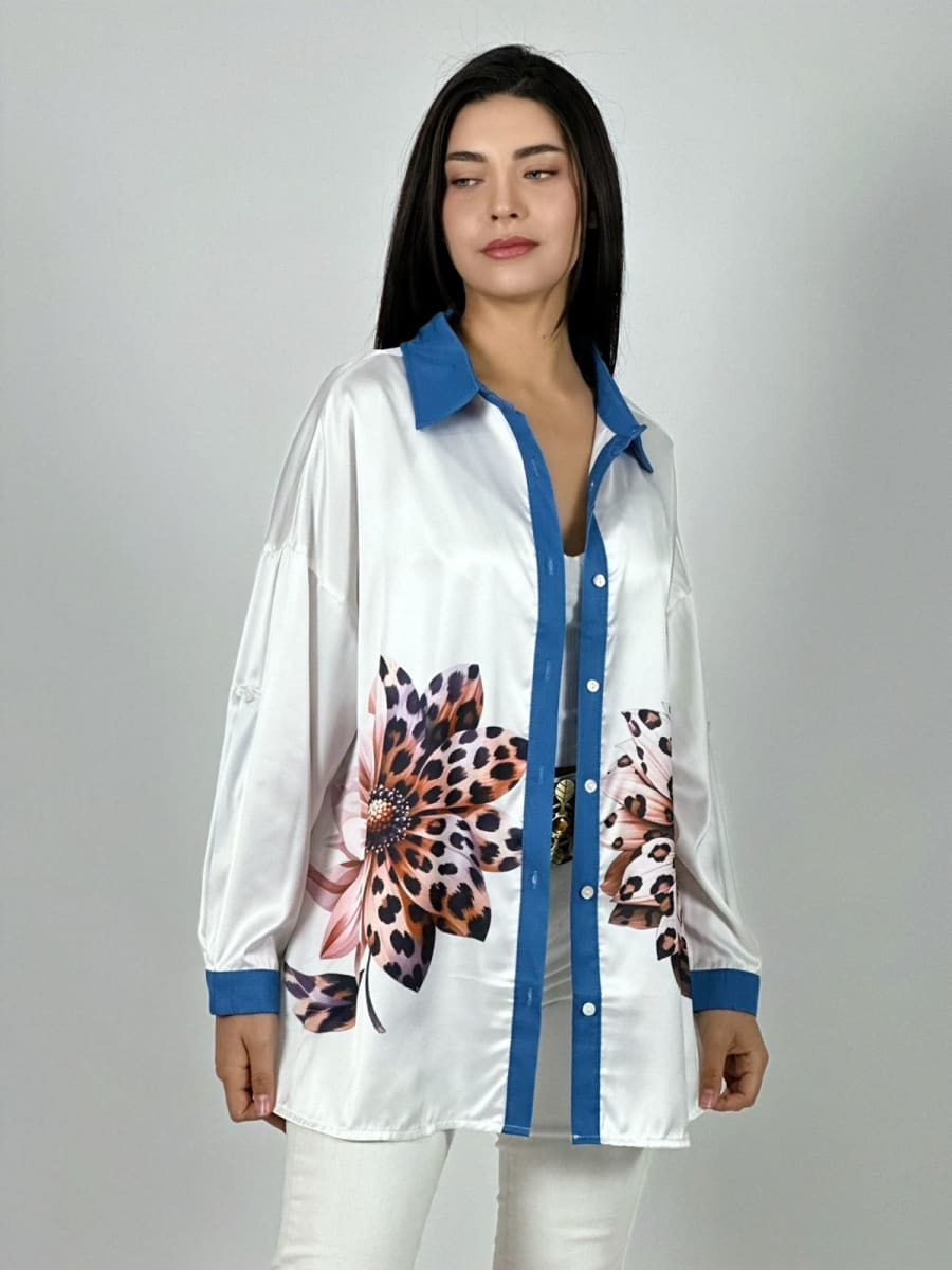 Blusa Satin Girasol Print A1-287