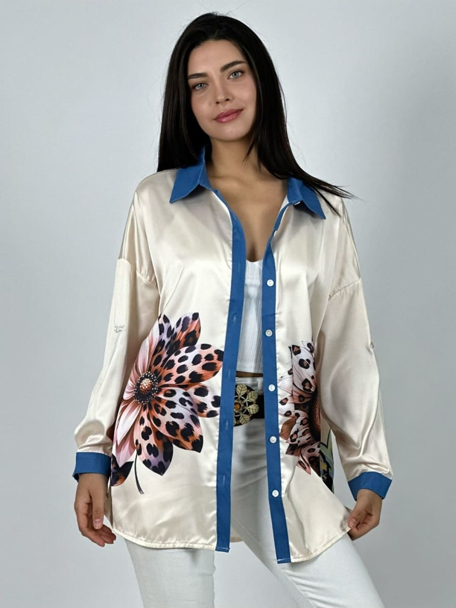 Blusa Satin Girasol Print A1-281