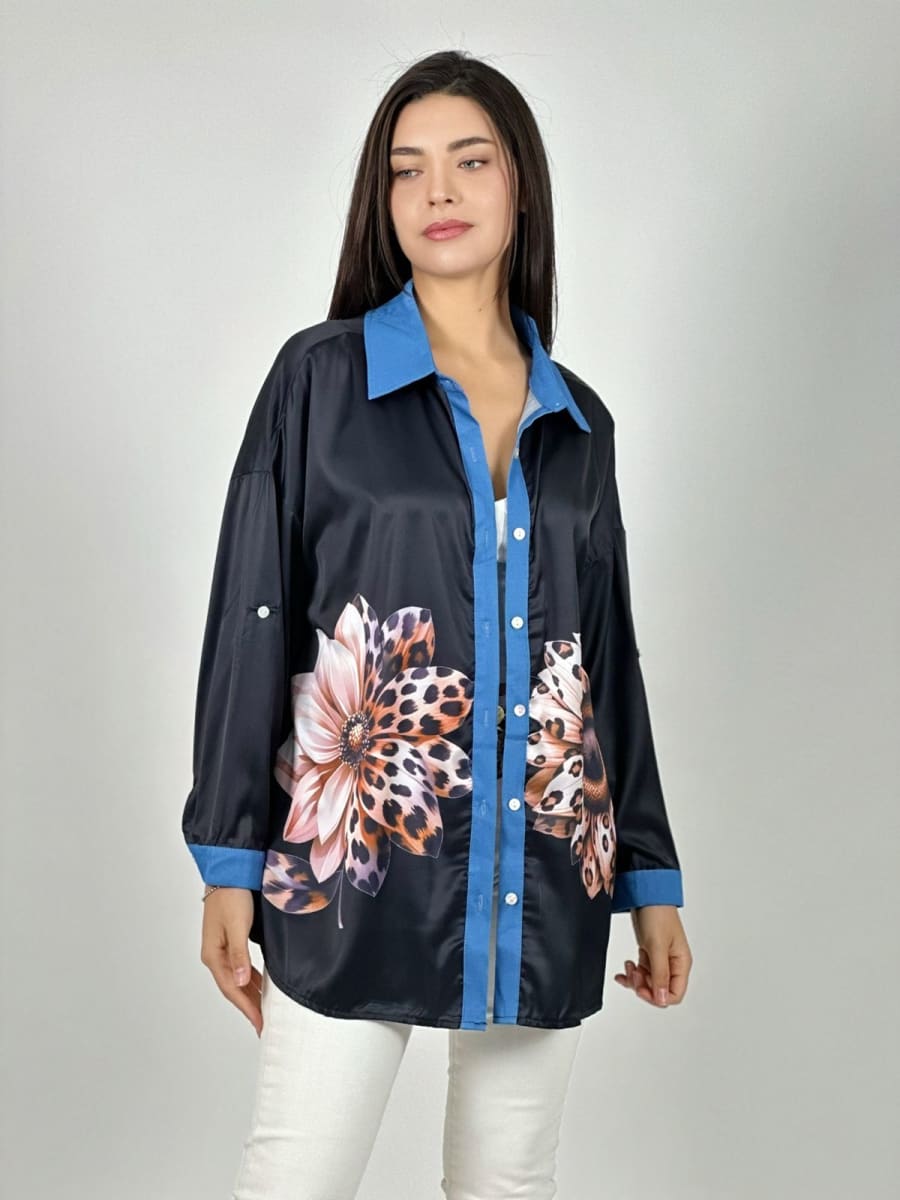 Blusa Satin Girasol Print A1-284