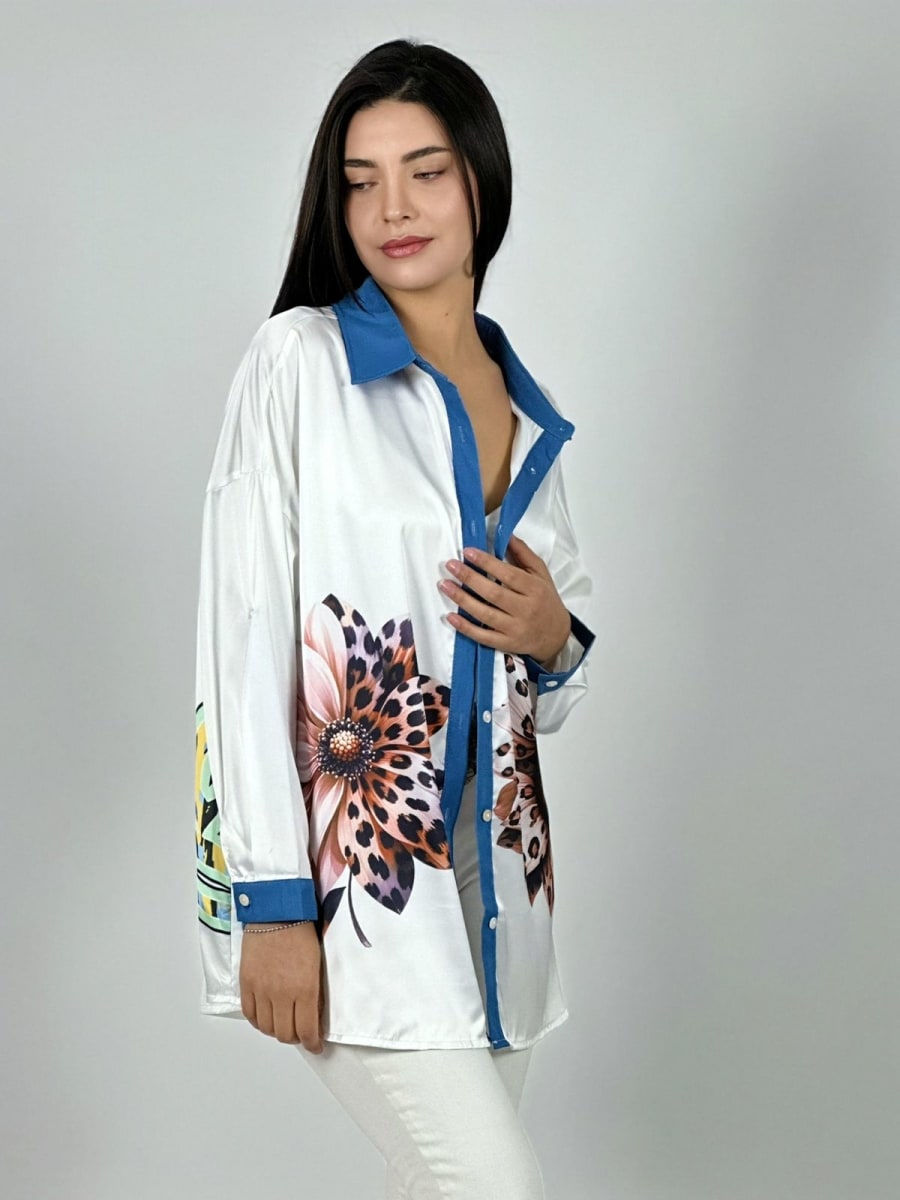 Blusa Satin Girasol Print A1-288