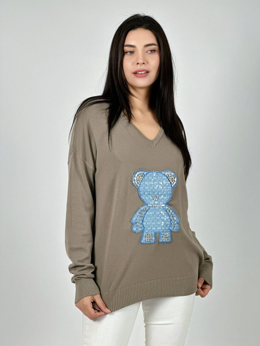 Sweater Spandex Cuello OSITO Brillante A3-771