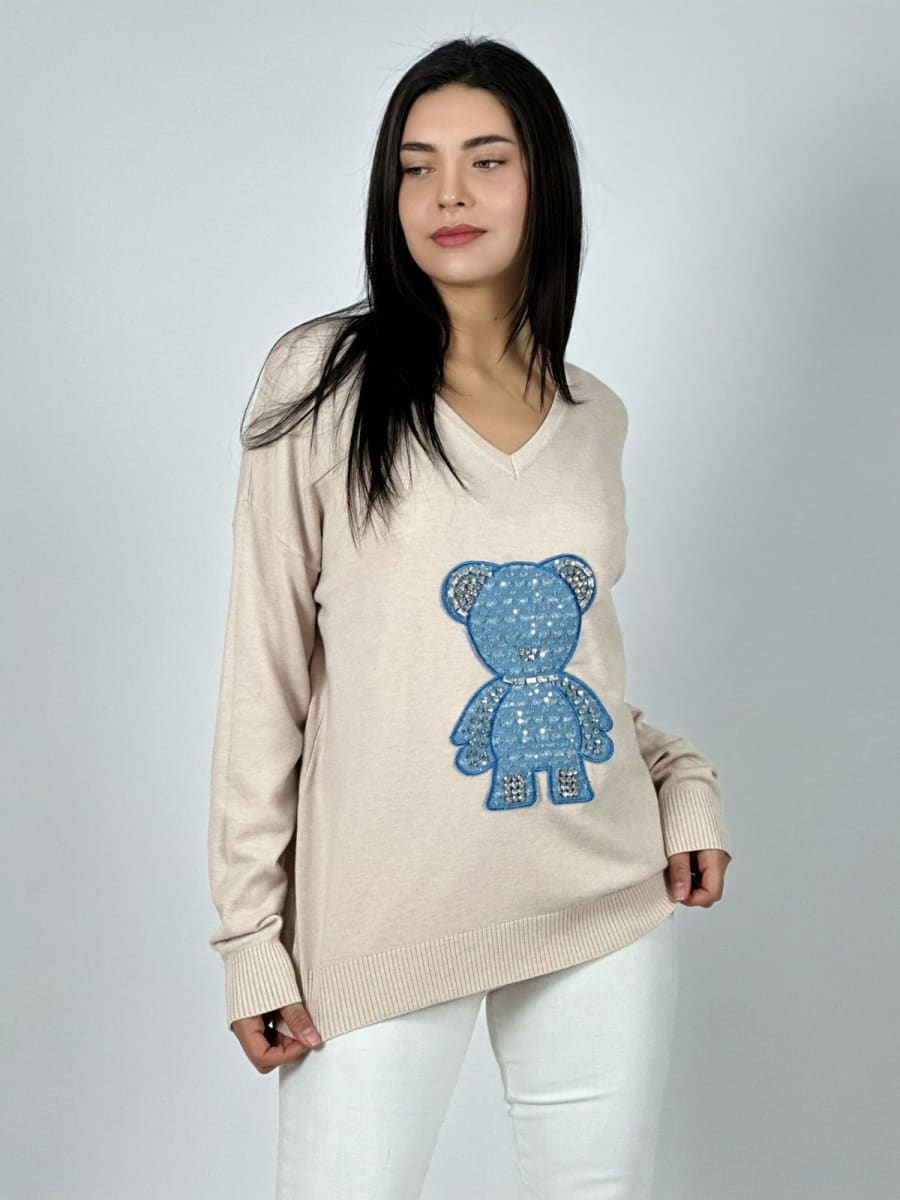 Sweater Spandex Cuello OSITO Brillante A3-776