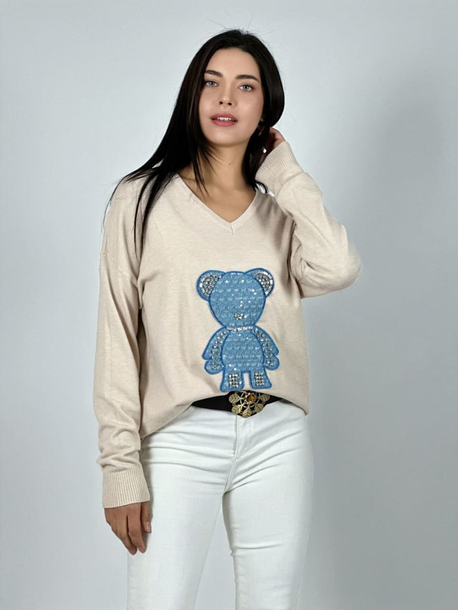 Sweater Spandex Cuello OSITO Brillante A3-774