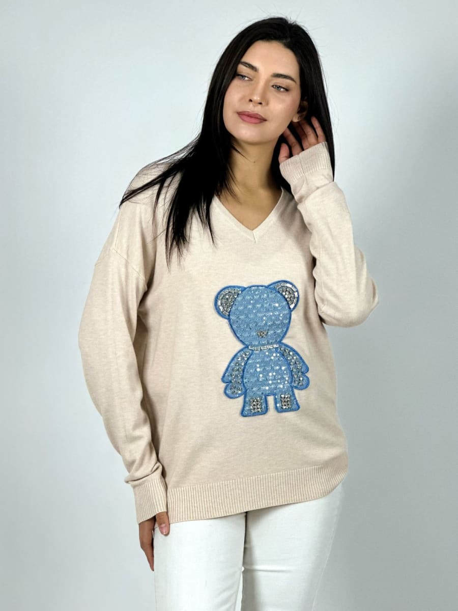 Sweater Spandex Cuello OSITO Brillante A3-775