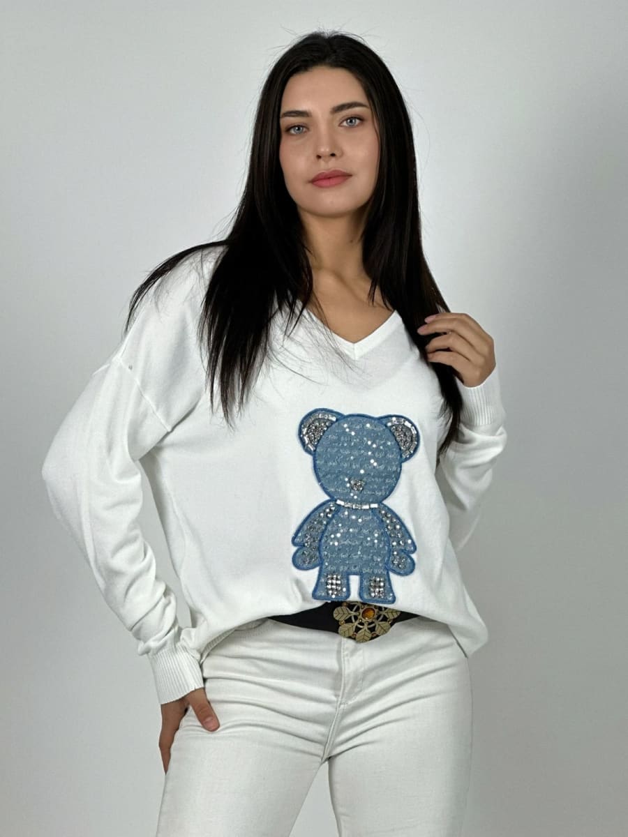 Sweater Spandex Cuello OSITO Brillante A3-7711