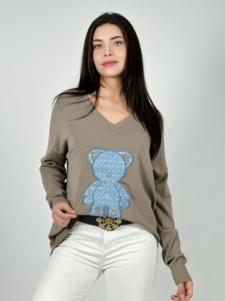 Sweater Spandex Cuello OSITO Brillante A3-772