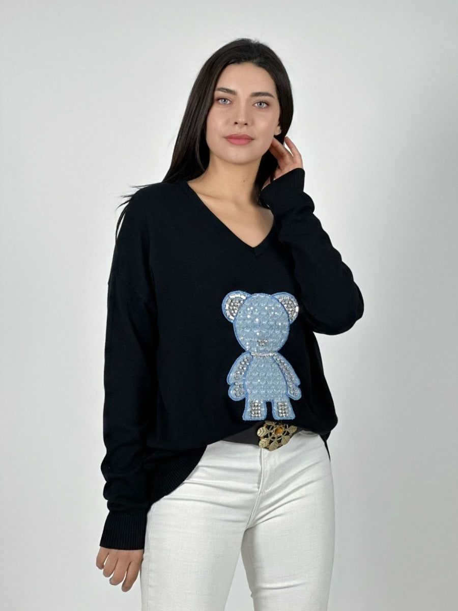 Sweater Spandex Cuello OSITO Brillante A3-778