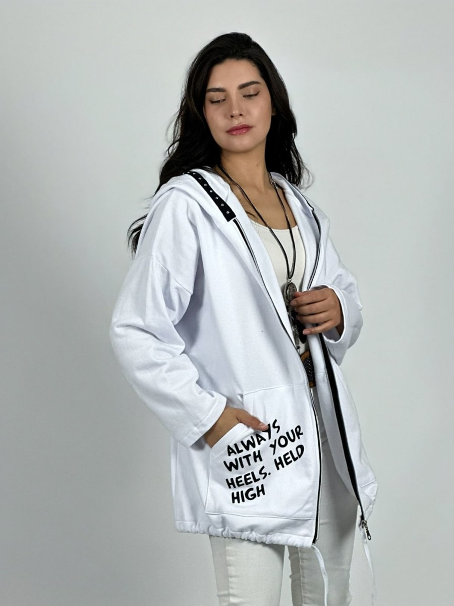 Poleron Algodon Cierre Always Dorso Snoopy A3-7614